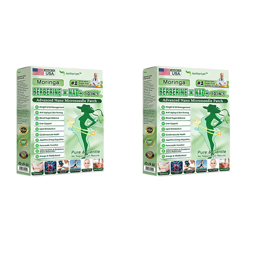 🔥Official Store | 🍋 Aetherium™ Moringa & Berberine 10-IN-1 Advanced Nano Microneedle Patch (Once Daily, visible changes in 7 days) ✅ Obesity, Diabetes, Sleep Apnea, And Joint Issues