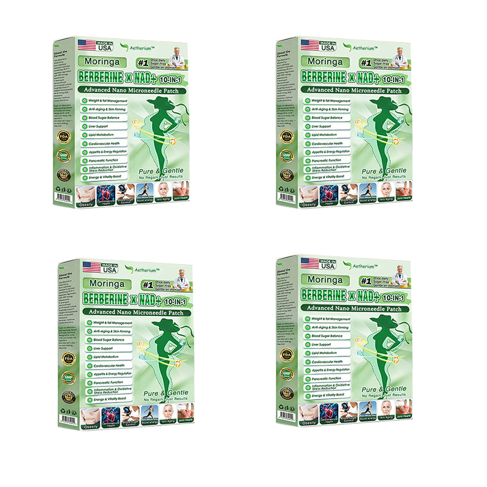 🔥Official Store | 🍋 Aetherium™ Moringa & Berberine 10-IN-1 Advanced Nano Microneedle Patch (Once Daily, visible changes in 7 days) ✅ Obesity, Diabetes, Sleep Apnea, And Joint Issues