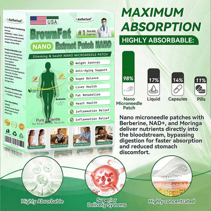 💚Official Store | 🍋 Aetherium™ Moringa & Berberine 10-IN-1 Advanced Nano Microneedle 1 Patch (Once Daily, visible changes in 7 days) ✅ Obesity, Diabetes, Sleep Apnea, And Joint Issues