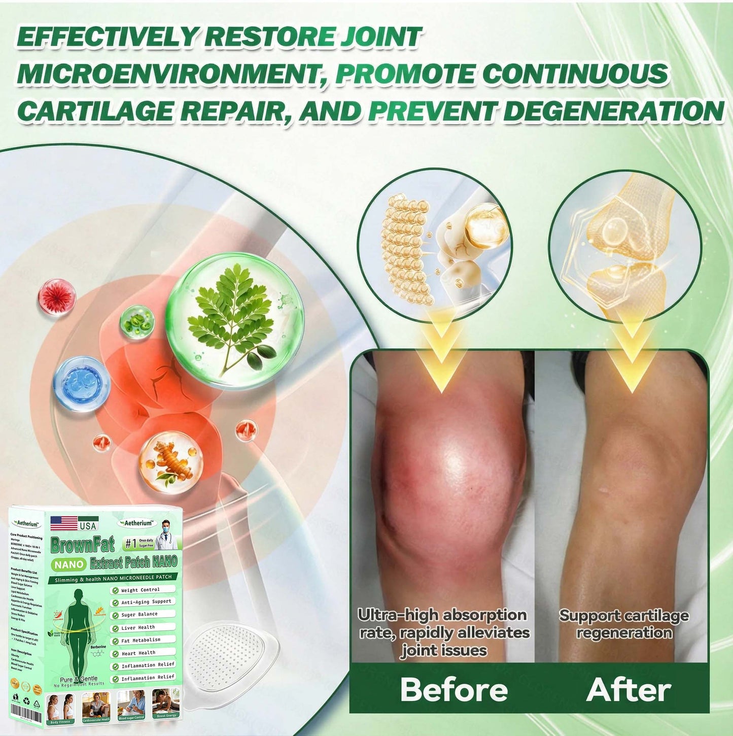 💚Official Store | 🍋 Aetherium™ Moringa & Berberine 10-IN-1 Advanced Nano Microneedle 1 Patch (Once Daily, visible changes in 7 days) ✅ Obesity, Diabetes, Sleep Apnea, And Joint Issues