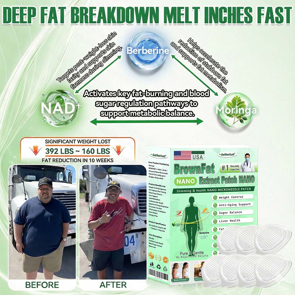 💚Official Store | 🍋 Aetherium™ Moringa & Berberine 10-IN-1 Advanced Nano Microneedle 1 Patch (Once Daily, visible changes in 7 days) ✅ Obesity, Diabetes, Sleep Apnea, And Joint Issues