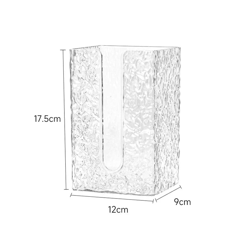 Glacier Style Wall-Mounted Tissue Box – Acrylic Paper Towel Holder